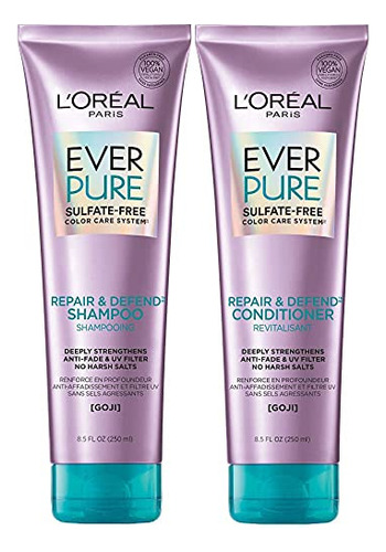  L'oreal Paris Everpure Repair And Defend Champu Y Acondicion