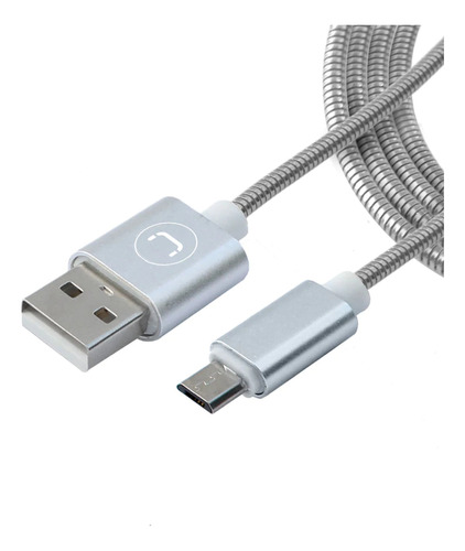 Cable Unno Tekno Micro Usb - Usb Macho Acero Inoxidable