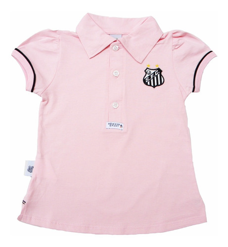 Camisa Polo Do Santos Infantil  Oficial Menina