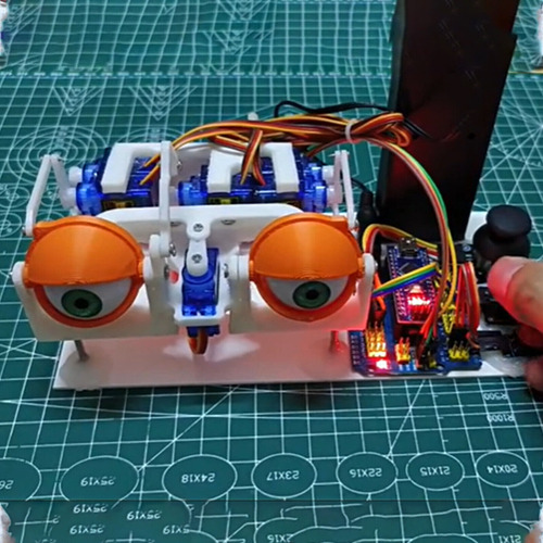 Kit Arduino Diy Animatronic Eyes Con Servo Sg90 Y Joystick