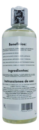 Shampoo Limpieza Profunda 500ml Elimina Impurezas Y Residuos