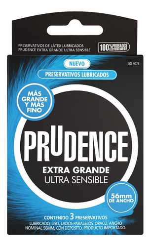 Preservativo Prudence Extragrande Ultrasensible 1 Caja 3 Und