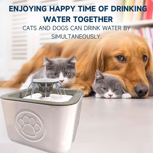 Imagen 5 de 5 de Fuente Bebedero Para Mascotas Agua Fresca Para Perro Y Gato
