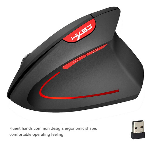 Hxsj Ratón Inalámbrico Vertical Ratón Ergonómico Recargable