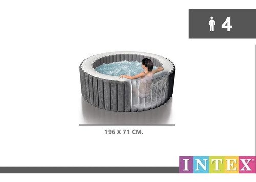 Jacuzzi Spa Inflable Intex Terapia De Burbujas 196x71cm. New