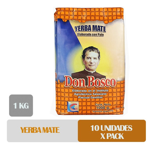 Yerba Mate Don Bosco 10 Unidades X 1 Kg