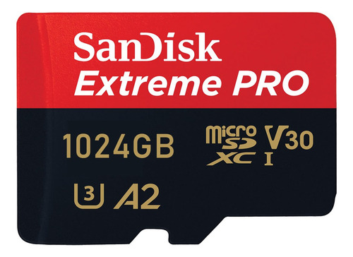 Cartão De Memória 1tb Sandisk Pro Extreme Micro Sd Hc 1 Tera