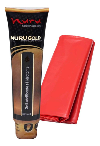  Gel De Massagem Nuru Gold Lubrifica E Hidrata E Lençol 30ml