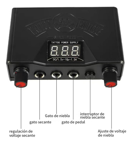 Kit Completo De Máquinas De Tatuaje Mini Power Tattoo Equipm