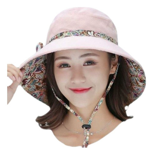 Mujer Sombrero Para De Sol Dama Verano Protección Uv Plegabl