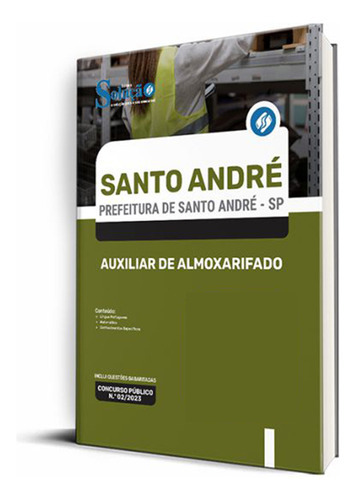 Apostila Prefeitura De Santo André - Sp 2023 - Auxiliar De Almoxarifado, De Professores Especializados., Vol. Único. Editora Solução Concursos, Capa Mole, Edição Oficial Em Português, 2023