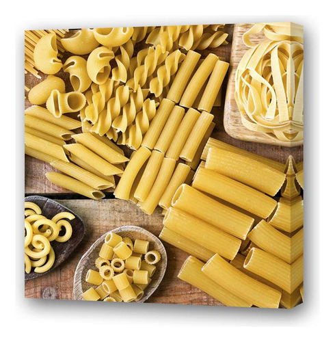 Cuadro 30x30cm Pastas Secas Frescas Gourmet Cocina Chef P4