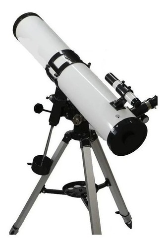 Telescópio Refletor Equatorial Astronomico 900114mm 4 Lentes Cor Branco