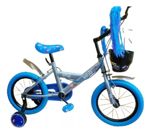 Bicicleta Infantil R 14 Urby Dencar Nena Nene Mi Cielo Azul 