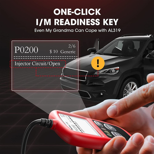 Escáner De Autel Autolink Al319 Obd2 Para El Vehículo, 7 Idi
