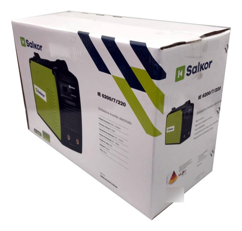 Imagen 3 de 6 de Soldadora Inverter 200 Amp Salkor Ie.6200/7