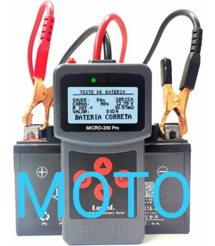 Analisador De Bateria De Moto / Motocicleta   Micro-200pro