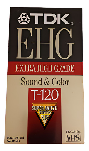 Vhs Virgem Tdk E-hg T-120 ( Lacrada )