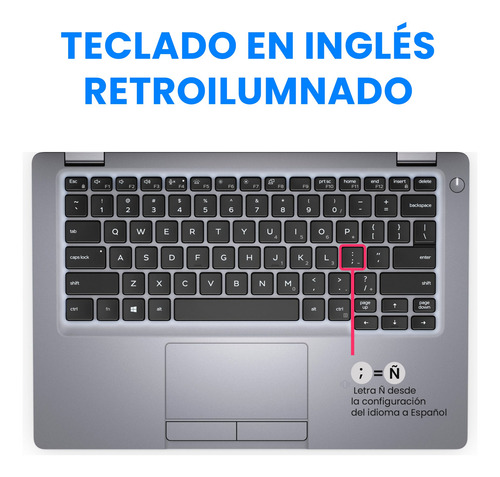 Laptop Dell Latitude Táctil Core I5 10th 16gb Ram 512gb Ssd Plateado (Reacondicionado)