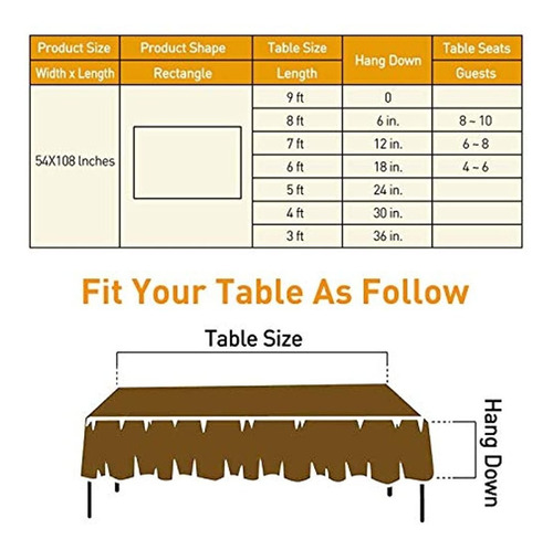 Magjuche 16th Birthday Table Cloth, What Size Tablecloth Do I Need For A Rectangular Table That Seats 8