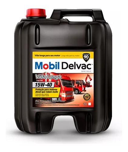 Balde Mobil Delvac 15w40 - 20 Litros