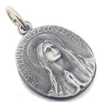 Medalla Inmaculada Concepción María Plata 925 Kendra Joyas
