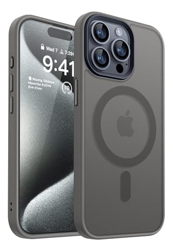 Funda Para iPhone 15 Pro Max Titanium Gris 6.7 PuLG Plastico