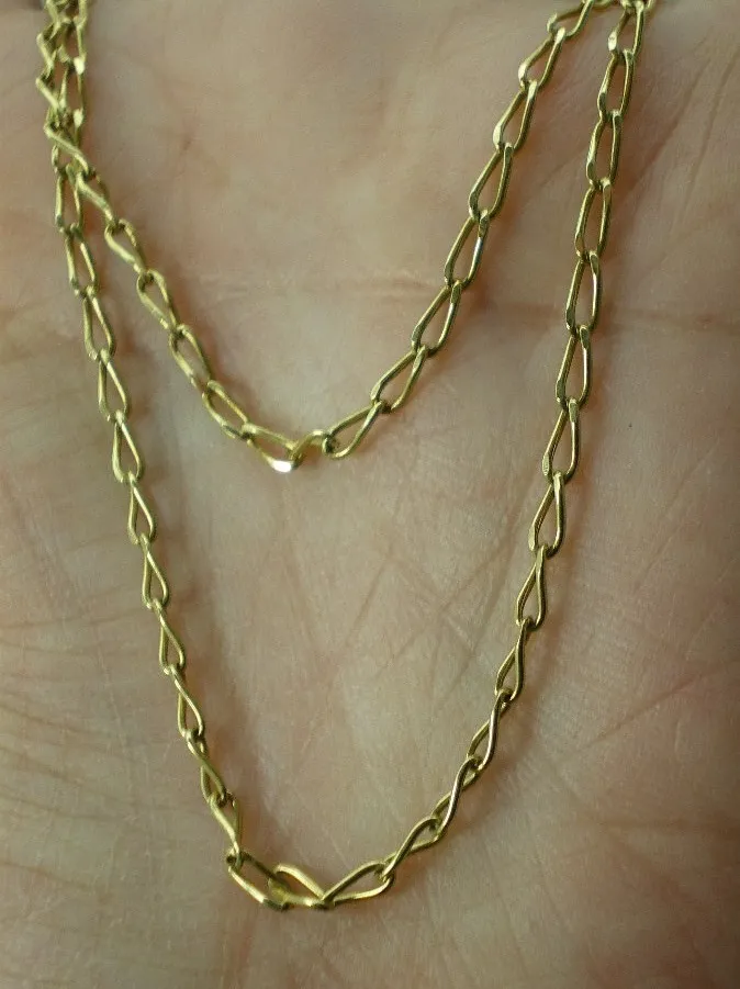 Cadena De Oro 18 Kt Unisex
