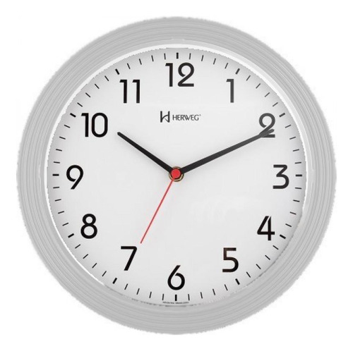 Relógio De Parede Herweg Branco Fosco 6633-132