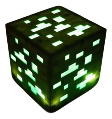 Lámpara De Minecraft Creative Night Light Cube Miner Con Car