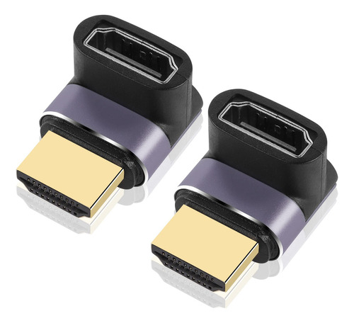 Pngknyocn Adaptador Hdmi 8k De 270 Grados, Paquete De 2 Adap