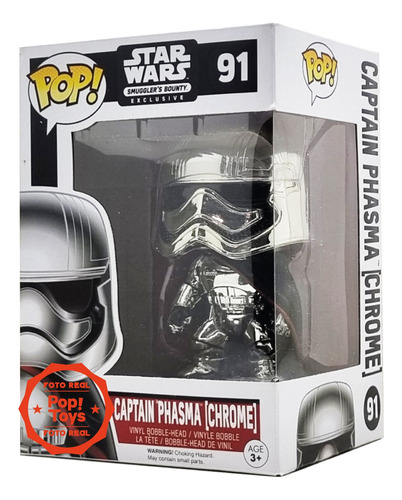 Funko Pop - Captain Phasma (chrome) # 91 Smuggler´s Bounty
