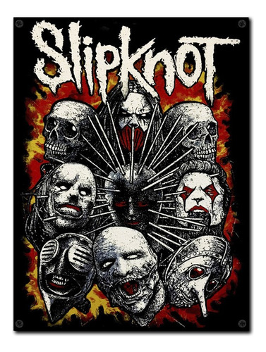 #1264 - Cuadro Vintage 30 X 40 - Slipknot Poster No Chapa