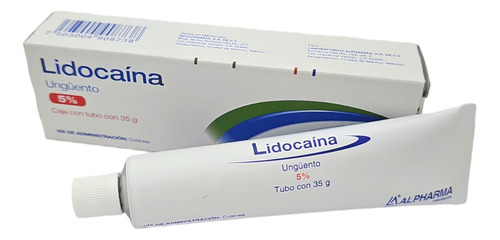 Lidocaína Ungüento 5%, Caja Con Tubo C/35gr. Alpharma