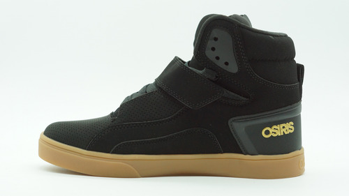 Tenis Osiris Rize Ultra Balck Gold Gum