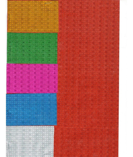 Papel Diamantado Para Envoltura De Caja Con 20 Hojas Color Fucsia C-050 Puntos