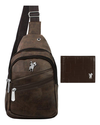 Pechera Y Cartera Para Caballero Oxford Polo Club Original 