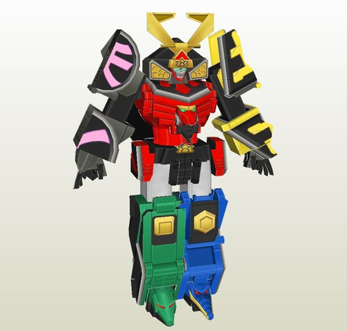 Planos Casco Power Ranger Samurai Megazord