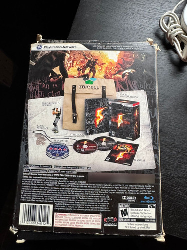 Resident Evil 5 Collectors Edition Solo Caja Collar Y Bolsa (Usado)