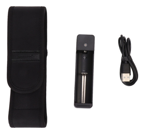 Negra Usb Luz Luz 365 Negra Linterna De De Nm