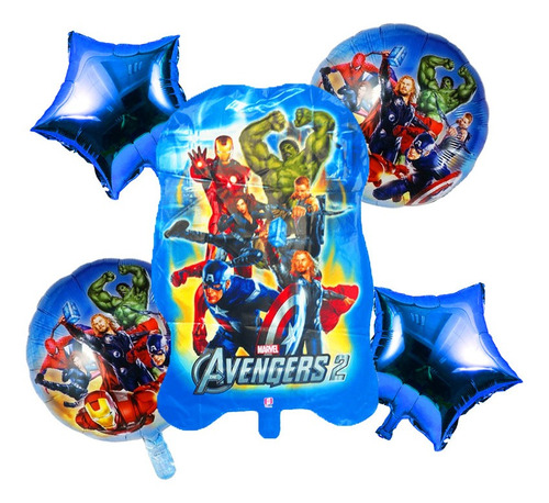Globos De Avengers Metalizados Para Fiesta Cumpleaños