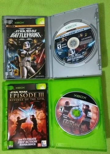 Coleccion De 4 Juegos Star Wars Xbox Clasico