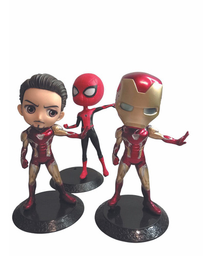 Figura Marvel Spiederman Araña Iron Man Tony Stark Coleccion (Usado)
