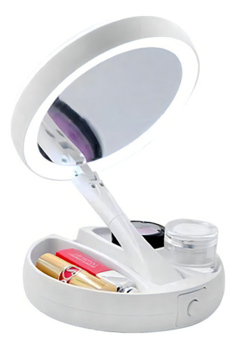 Espelho Portátil Articulado Com Led My Fold Away Mirror