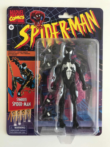 Spiderman Simbiote Black Suit Marvel Legends Retro (Reacondicionado)