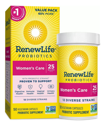 Renewlife - Suplemento De Probioticos Para Mujer 50 Capsulas Sabor Sin Sabor