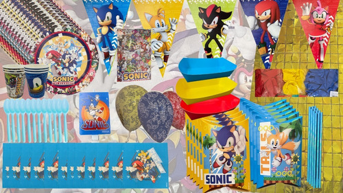 Pack Cumpleaños Sonic X24 Full