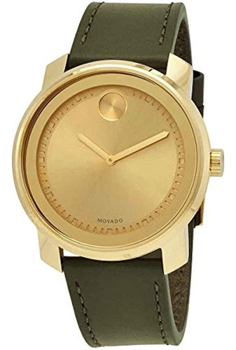 Reloj Movado Bold Para Hombre Con Correa De Piel Chapada En