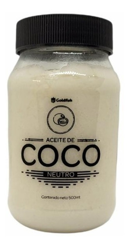 Aceite De Coco Neutro Goldfish 500 Ml Frasco Pet