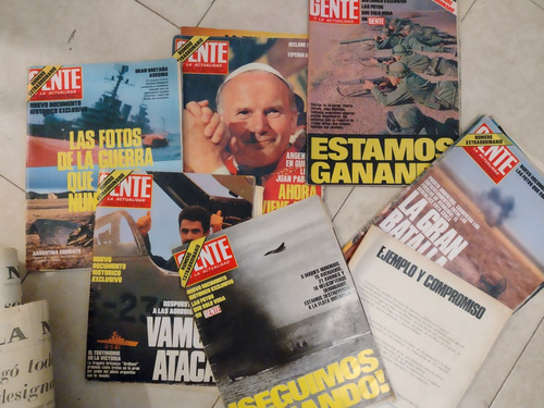 Lote X 32 Diarios La Nación Y 6 Revistas Guerra De Malvinas 